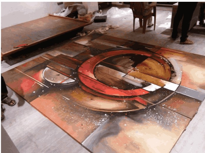 Pandya House, Site installation
